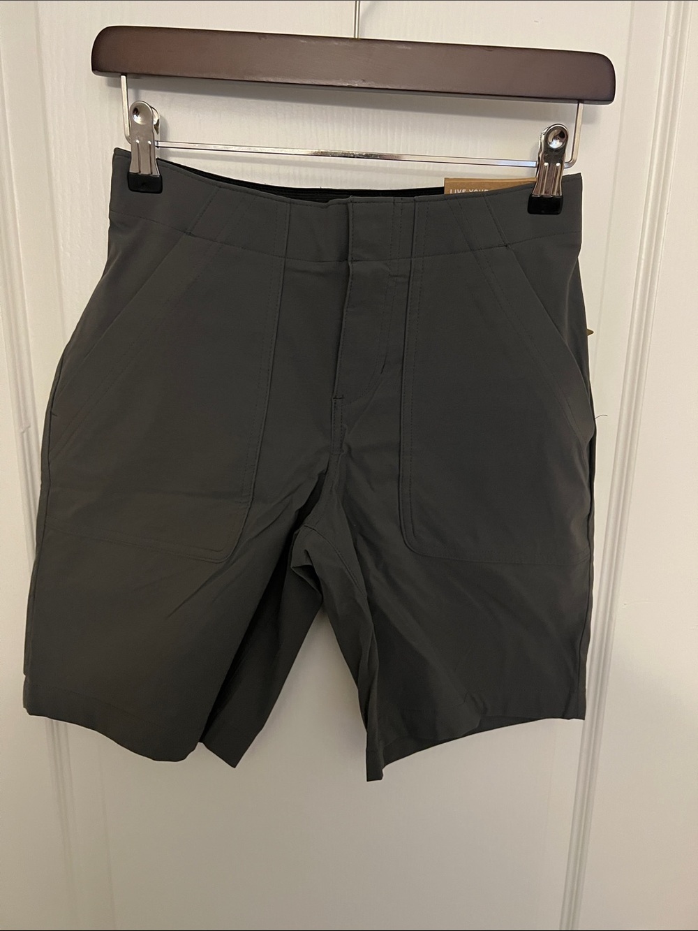 Women’s Performance Shorts in Charcoal Gray